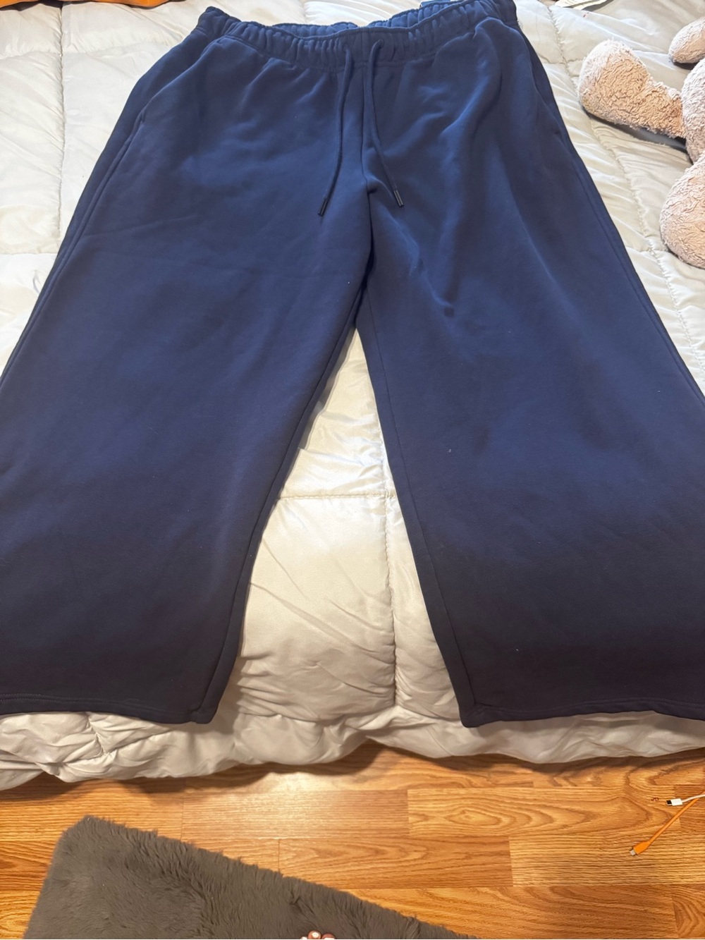 Athleta Navy Elastic-Waist Pull-On Pants